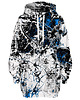 bluza z kapturem damska Bluza Oversize Tunika DR.CROW Marble White