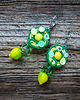 kolczyki soutache Cytrusowe  letnie kolczyki soutache