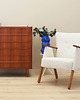 fotele Fotel kremowy, duński design, lata 70, produkcja: Dania