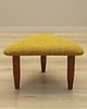 pufy do siedzenia Podnóżek musztardowy, duński design, lata 90, produkcja: Dania