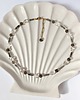 korale Choker z Kamieni Naturalnych Kryształ Górski Stal Szlachetna Naszyjnik Boho
