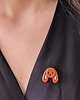 przypinki Pin przypinka rudy królik broszka króliczek akcesoria dla fanów królików