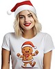 t-shirt damskie Koszulka świąteczna piernik ciastek t-shirt