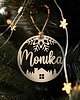 ozdoby choinkowe Bombki drewniane z IMIENIEM 1SZT Personalizowana na choinkę Święta Prezent