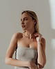 bransoletki z kamieni naturalnych Choker z Pereł Barokowych Labradorytu i Selenitu