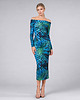 sukienki maxi damskie Julia Tropical - dopasowana sukienka