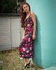 sukienki midi damskie Natalia - sukienka w kwiaty i grochy