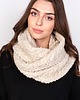 szale damskie Stylowy, warkoczowy komin - SZ003 beż