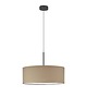 lampy wiszące Beżowa lampa wisząca do salonu z abażurem 50 cm SINTRA