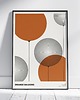 plakaty Plakat abstrakcyjny, abstrakcja, geometria - Pomarańczowe Balony