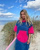 ubrania różne Ponczo kąpielowe z bawełnianej frotte  BELLA FUCHSIA