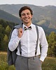muszki i krawaty Mucha Folk/Góralska Komplet z Poszetką