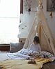 namioty i tipi dla dzieci Namiot tipi beżowy z matą, duży ekologiczny