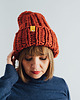 czapki damskie Wełniana czapka zimowa peruvian WOOLY terakota