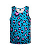 t-shirty dla dziewczynki Bokserka Top Girl DR.CROW Panterka Blue