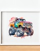 obrazy i plakaty do pokoju dziecięcego Plakat Monster Truck P196