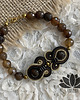 kolczyki soutache petrol - kolczyki sutasz