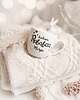 kubki Biały kubek porcelanowy z personalizacją 300 ml - motyw złotego serca, napisu
