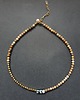 chokery Naszyjnik choker ROOTS jaspis obrazkowy, prasiolit, hematyt