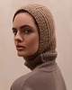 czapki damskie Kominiarka Merino&cashmere beż camel