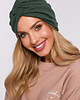 czapki damskie Czapka typu turban-mil zieleń(M-601)