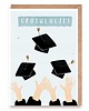 kartki okolicznościowe - wydruki Kartka z gratulacjami na zakończenie studiów - "Gratulacje!"