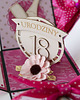 kartki scrapbooking 18 urodziny, exploding box, kartka 3d osiemnastka