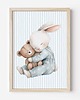 obrazy i plakaty do pokoju dziecięcego Plakat Na Ścianę Dla Chłopca Niebieskie króliczki nr. 5