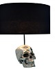 lampy stołowe Lampa stołowa Skull czaszka czarna chrom 44cm
