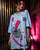 t-shirt damskie Lou Vitou Cyber Y2K Oversize Tee  One of One Upcycled  S-XL