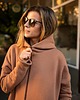 bluza z kapturem damska Płaszczobluza No.2 Cynamon
