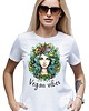 t-shirt damskie Koszulka weganka vegan vibes t-shirt