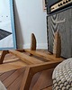 meble - inne Amp Stand Walnut Danish Cord - Drewniany stojak na wzmacniacz gitarowy