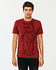 t-shirty męskie British Cat Men's T-shirt marsala