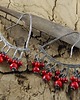 kolczyki wire wrapping Koralowce