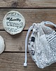 tekstylia - różne Waciki zero waste - 10szt. z woreczkiem - Gazeta
