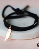 bransoletki skórzane Mini feather black
