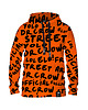 bluzy męskie Męska Bluza z kapturem DR.CROW Dr Crow Orange