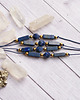 bransoletki z kamieni naturalnych Lapis lazuli & hematyt : odprężenie, ochrona