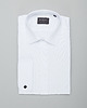 koszule męskie Koszula na spinki fabrizia 00414 biały slim fit