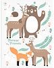 naklejki ścienne do pokoju dziecka Zestaw naklejek Forest Friends 100x130cm