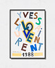plakaty Yves Saint Laurent "Love Poster 1988"