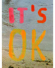 plakaty IT'S OK plakat typograficzny minimalistyczny MORZE woda spokój