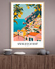 plakaty Retro plakat podróżniczy - Włochy - Wybrzeże Amalfi - pamiątka, prezent
