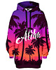bluza z kapturem damska Bluza Oversize Tunika DR.CROW Aloha!