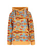 bluza z kapturem damska Bluza kangurka "Sunflowet" z musztardą