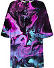 t-shirt damskie DR.CROW T-shirt Damski Oversize Neon Marble