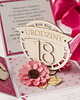 kartki scrapbooking 18 urodziny, exploding box, kartka 3d osiemnastka