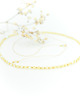 chokery Żółty choker ze szklanych koralików