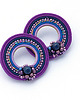 kolczyki soutache Fioletowe koła